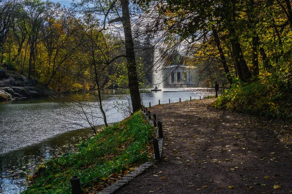 Uman Ucrania 2020 Sofievsky Arboretum Parque Sofiyivsky Uman Día Soleado — Foto de Stock