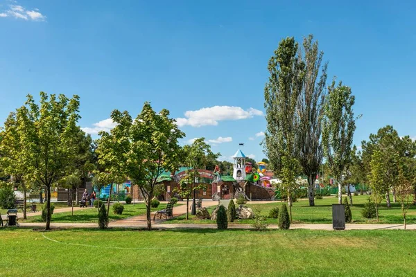 Tiraspol Moldova 2021 Alexander Suvorov Square Tiraspol Transnistria Moldova Sunny — Stock Photo, Image