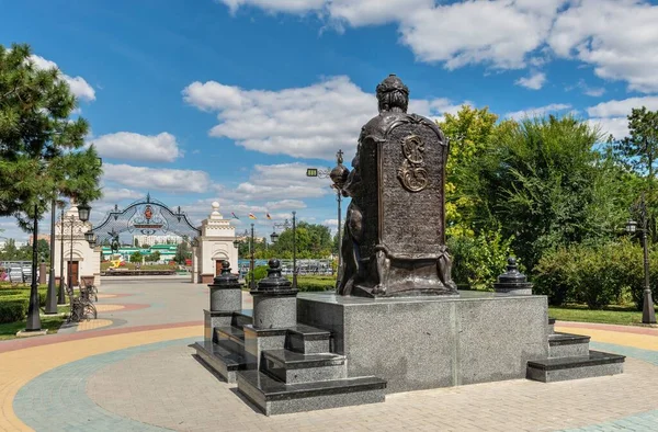 Tiraspol Moldova 2021 Monument Catherine Great Tiraspol Transnistria Moldova Sunny — Stock Photo, Image