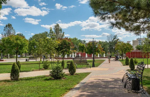 Tiraspol Moldova 2021 Alexander Suvorov Square Tiraspol Transnistria Moldova Sunny — Stock Photo, Image