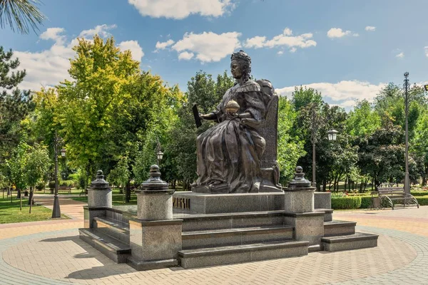 Tiraspol Moldova 2021 Monument Katarina Den Store Tiraspol Transnistria Eller – stockfoto