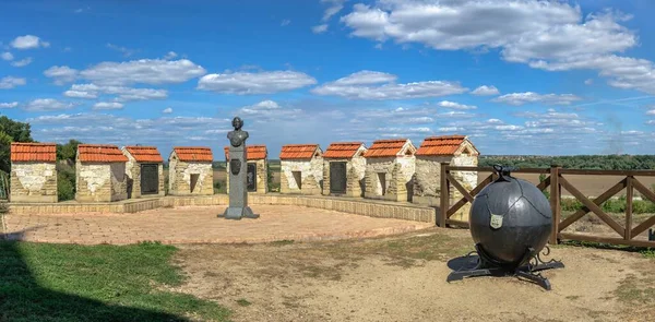 Bender Moldávia 2021 Monumento Barão Munchausen Perto Fortaleza Tighina Bender — Fotografia de Stock