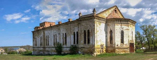 Opuštěný Katolický Kostel Nejsvětější Trojice Obci Lymanské Oděsa Ukrajina — Stock fotografie