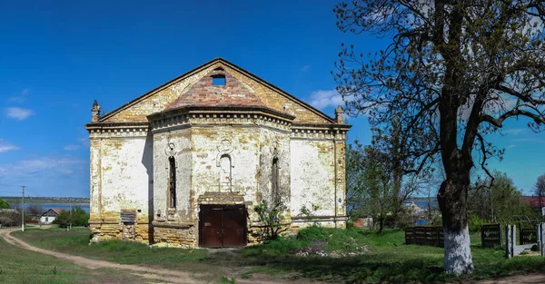 Iglesia Católica Abandonada Santísima Trinidad Aldea Lymanske Región Odessa Ucrania — Foto de Stock