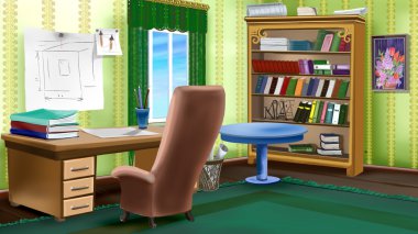 Illustrator çalışma alanı (oda iç)