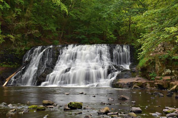 Wadsworth Falls State Park, Middletown, Connecticut.