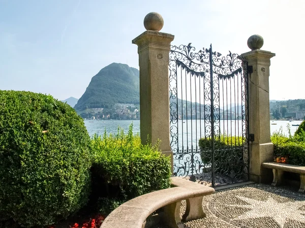 Lugano，恰尼公园 — 图库照片