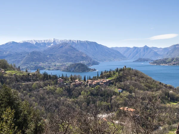 Panorama of Lake Como, view of Bellagio and Como branch — Stock Photo, Image