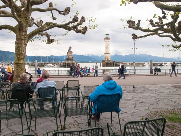 Marina Lindau. Alrededor del puerto . — Foto de Stock