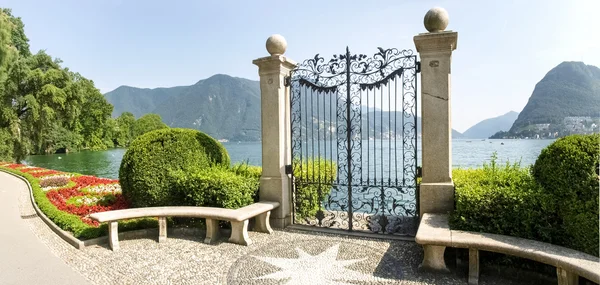 Lugano, Ciani Park — Zdjęcie stockowe