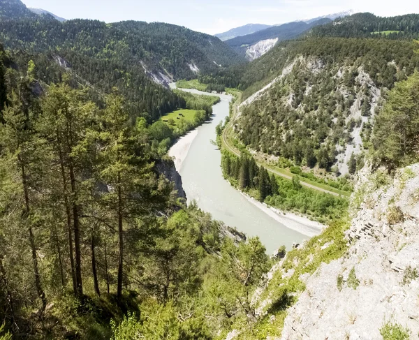 Rheinschlucht の峡谷 — ストック写真