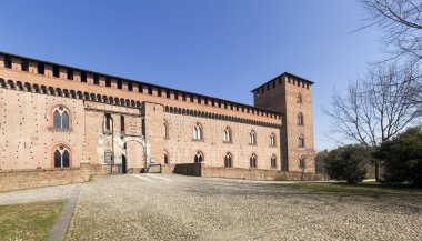 Pavia. Visconti Castle. clipart