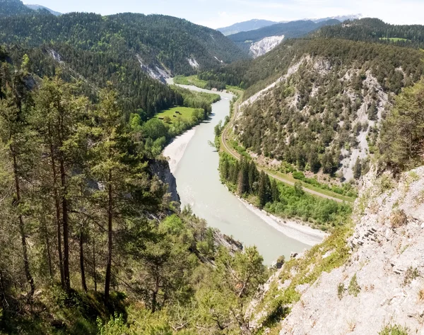 Rheinschlucht の峡谷 — ストック写真