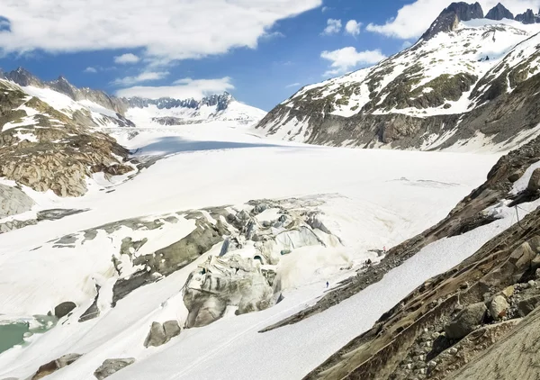 Derretimiento del glaciar del Ródano — Foto de Stock