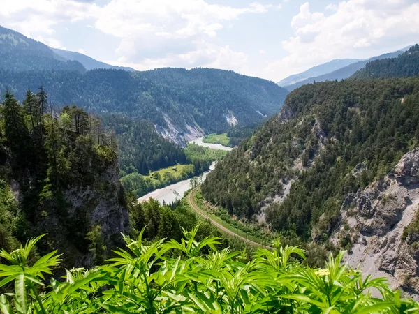 Ruinaulta (niemiecki Rheinschlucht) — Zdjęcie stockowe