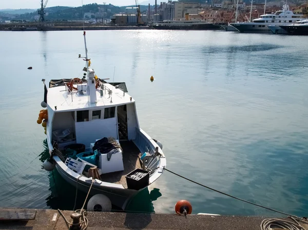 Several fishing boats are moored. — Stock Photo, Image