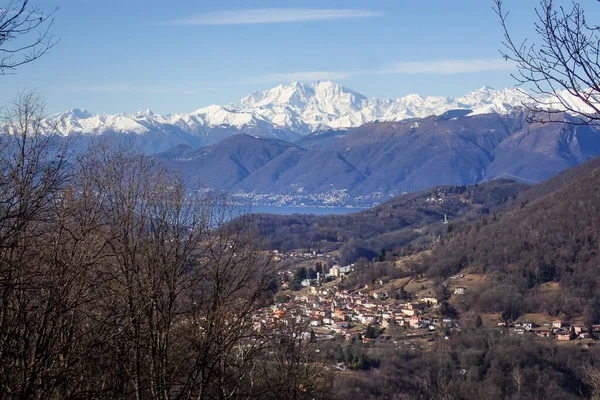 Cademario Svizzera Ambiente Boscoso Panoramico — Foto Stock