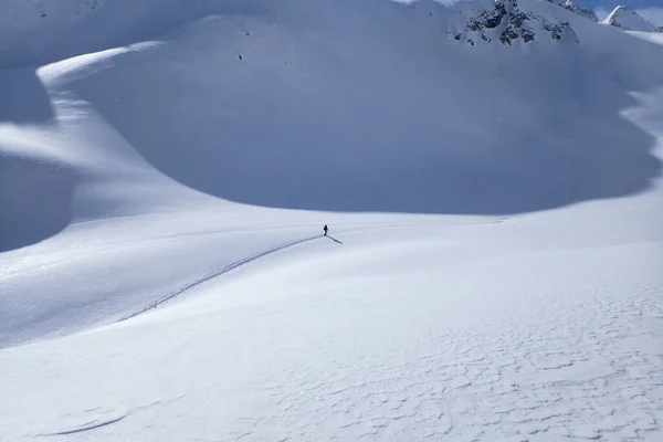 Casaccia Suisse Paysage Hivernal Canaux Lareccio Col Colombe — Photo