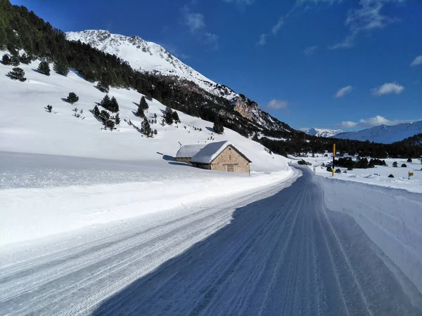 Casaccia Suiza Paisaje Invernal Canales Lareccio Paso Colombe —  Fotos de Stock