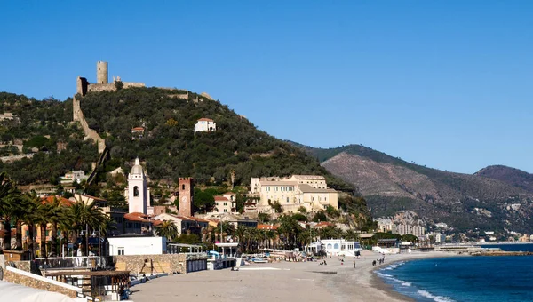 Noli Italia Centro Storico Della Riviera Ponente — Foto Stock