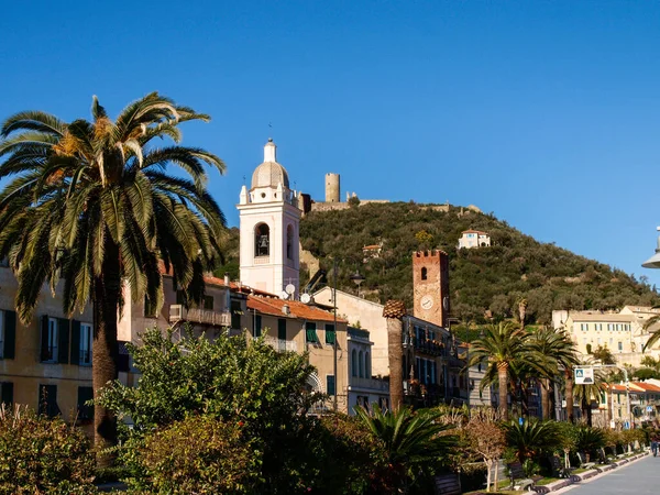 Noli Italia Centro Storico Della Riviera Ponente — Foto Stock