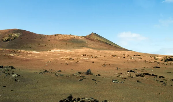 Lanzarote Spanje Timanfaya National Park Een Nationaal Park Canarische Eilanden — Stockfoto