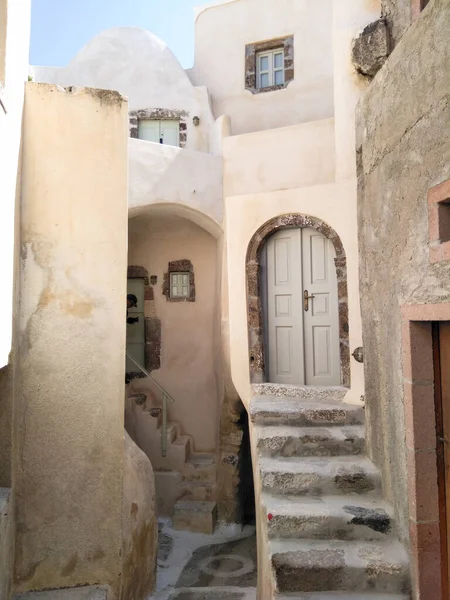 Santorin Grèce Emporio Village Également Connu Sous Nom Nimborios — Photo