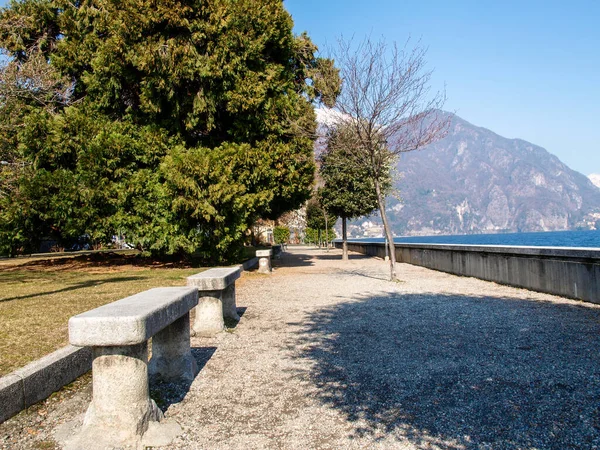 Menaggio Itálie Jezero Historické Budovy Slavného Města — Stock fotografie