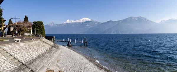 Menaggio Italië Lakefront Historische Gebouwen Van Beroemde Stad — Stockfoto