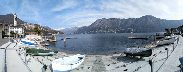 Cernobbio Italy Lakefront Historic Buildings Famous Town — Stock Photo, Image