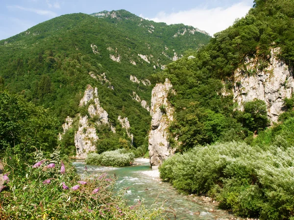 Val Brembana, směr Passo San Marco — Stock fotografie