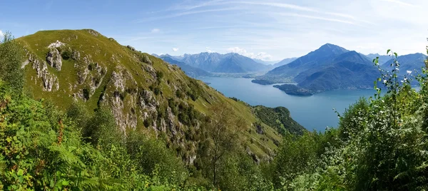 Panoramabilder av Comosjöns — Stockfoto