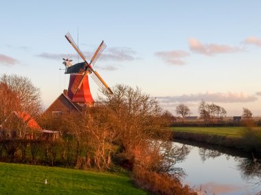 Greetsiel, traditional Windmill  clipart