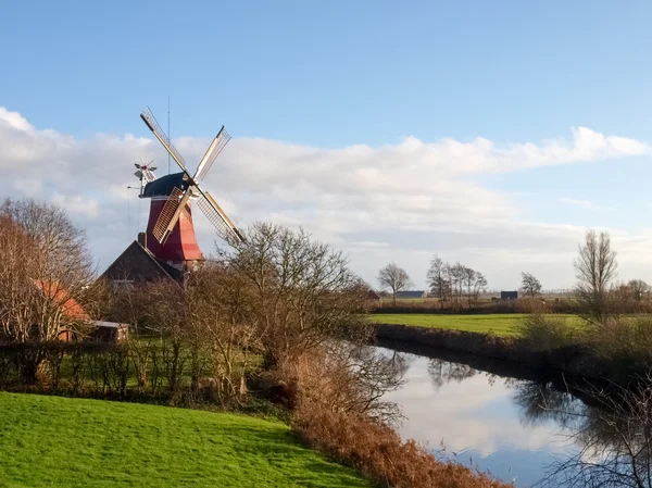 Greetsiel, traditional Windmill — Stock Photo, Image