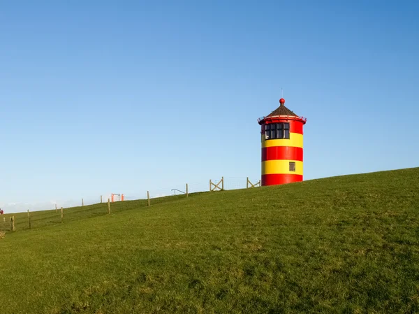 Pilsum, Leuchtturm an der Nordsee. — Stockfoto