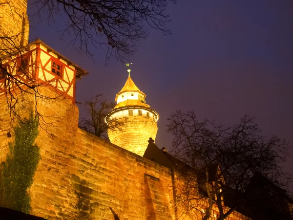 Nurenberg ancient Tower of castle — Stock Photo, Image