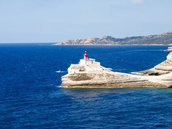 De vuurtoren van Bonifacio — Stockfoto