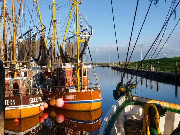 Greetsiel, perahu nelayan . — Stok Foto