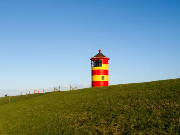 Pilsum, lighthouse at North sea of Germany. — Stock Photo, Image