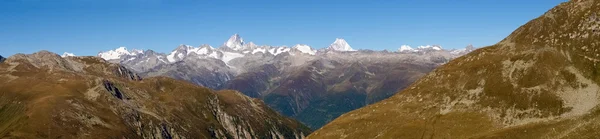 Schweiziske alper, Udsigt fra Nufenen pass - Stock-foto