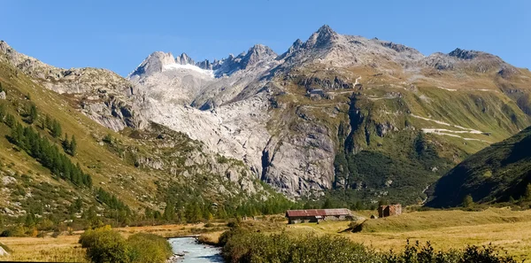 Alpes suizos, glaciar Furka —  Fotos de Stock