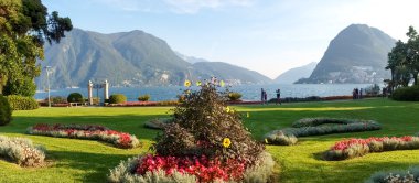 Lugano, İsviçre. Botanik park resim