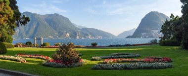 Lugano, İsviçre. Botanik park resim