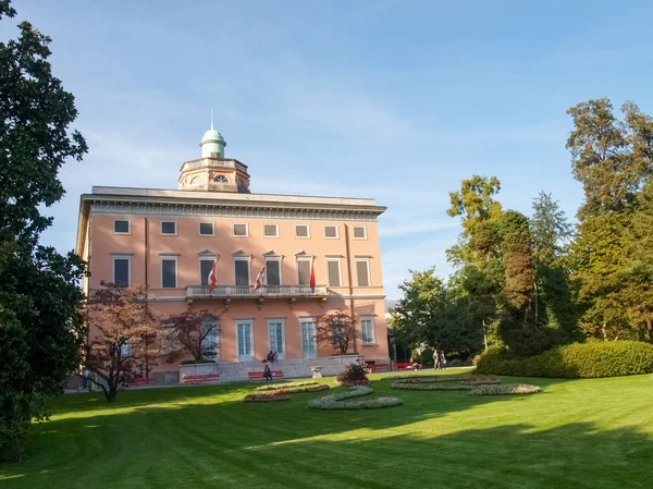 Lugano、スイス連邦共和国。植物の公園からの画像します。 — ストック写真