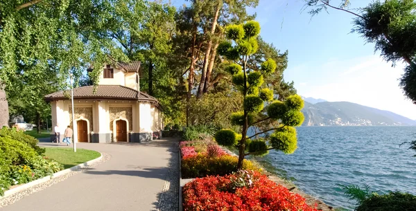 Lugano, Szwajcaria. Obraz z parku botanicznego — Zdjęcie stockowe