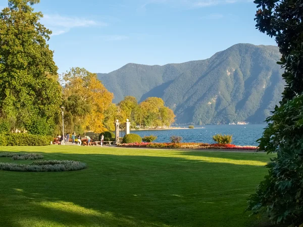 Lugano, İsviçre. Botanik park resim — Stok fotoğraf