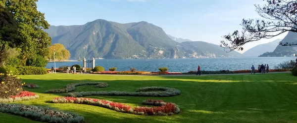 Lugano, İsviçre. Botanik park resim — Stok fotoğraf