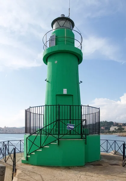 Farol verde — Fotografia de Stock