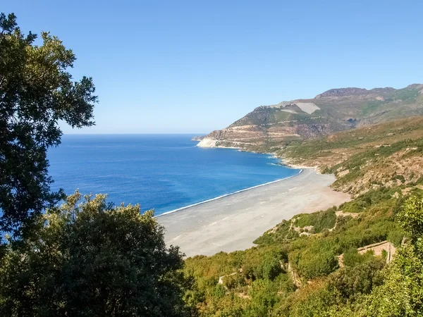 Cap Corse, la spiaggia di Nonza . — Foto Stock