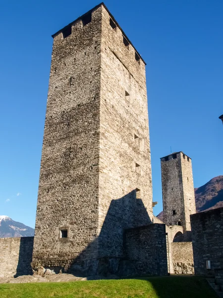 ベリンツォーナ、Castelgrande 城 — ストック写真